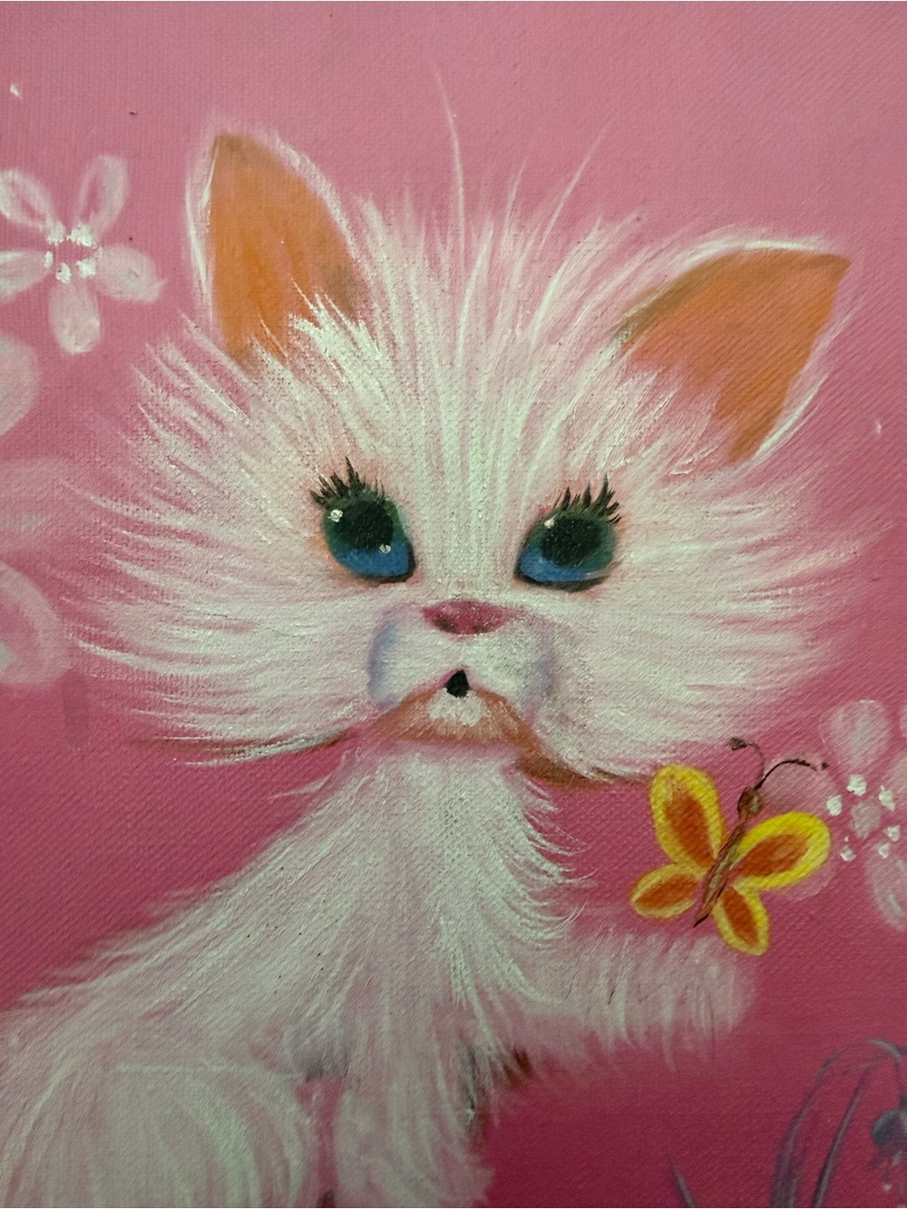 Kitschy Kitty Cat Painting
